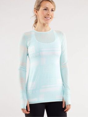 Retro Lululemon Semi-Sheer Manifesto Long-sleeve Workout Top